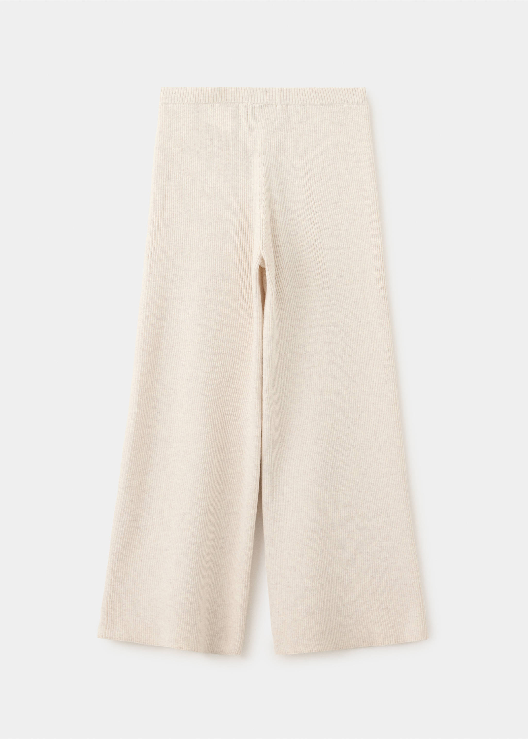 Pantalon maille coton - Verso de l’article, Beige. Ref: 37083314-00.