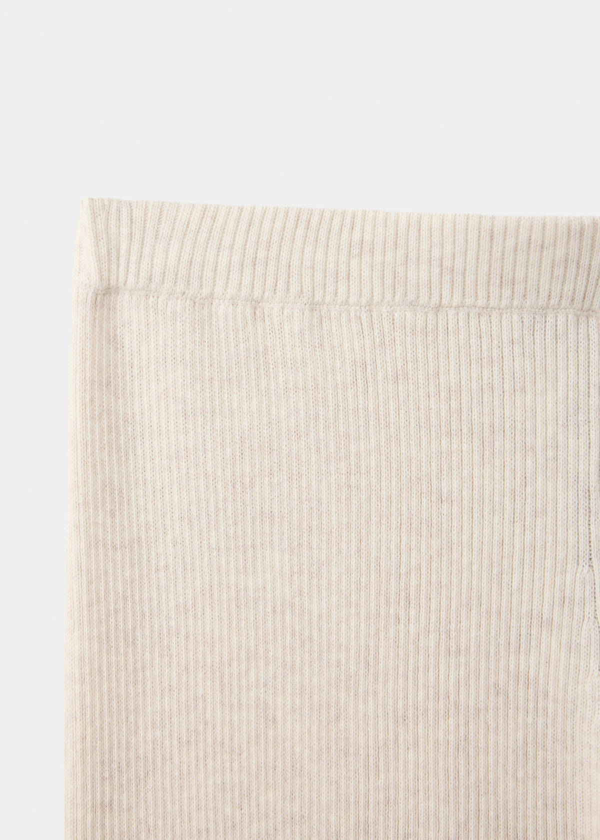 Cotton-knit trousers — Beige