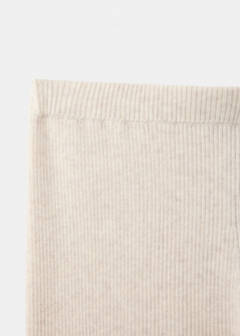 Cotton-knit trousers — Beige 4