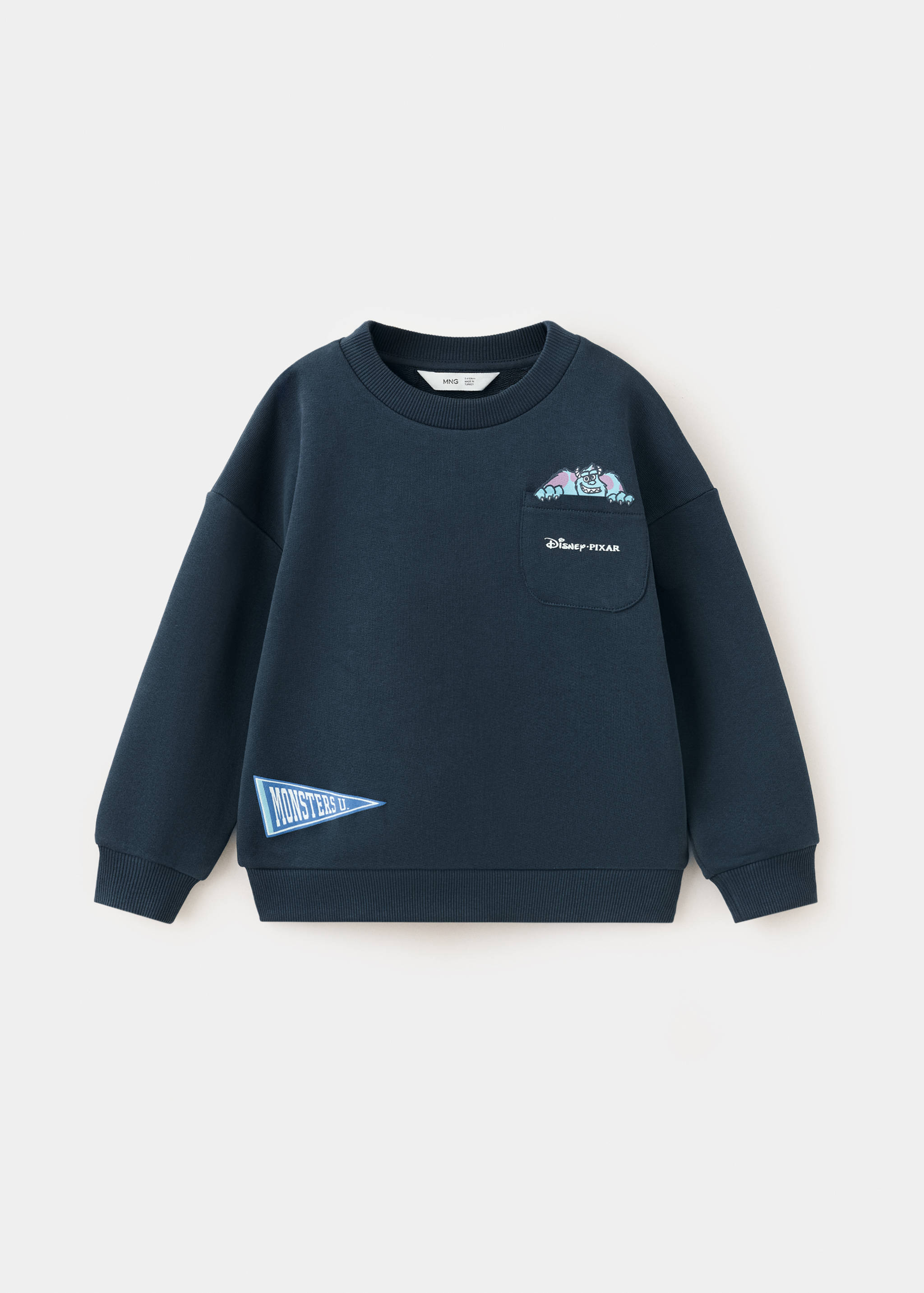 100% cotton sweatshirt with printed drawing - Article without model