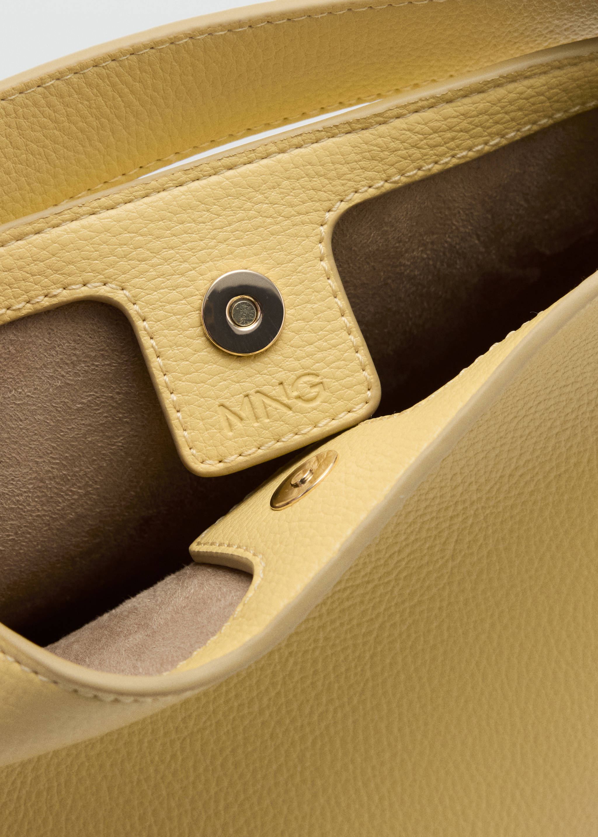 Faux-leather bucket handbag - Details of the article 1