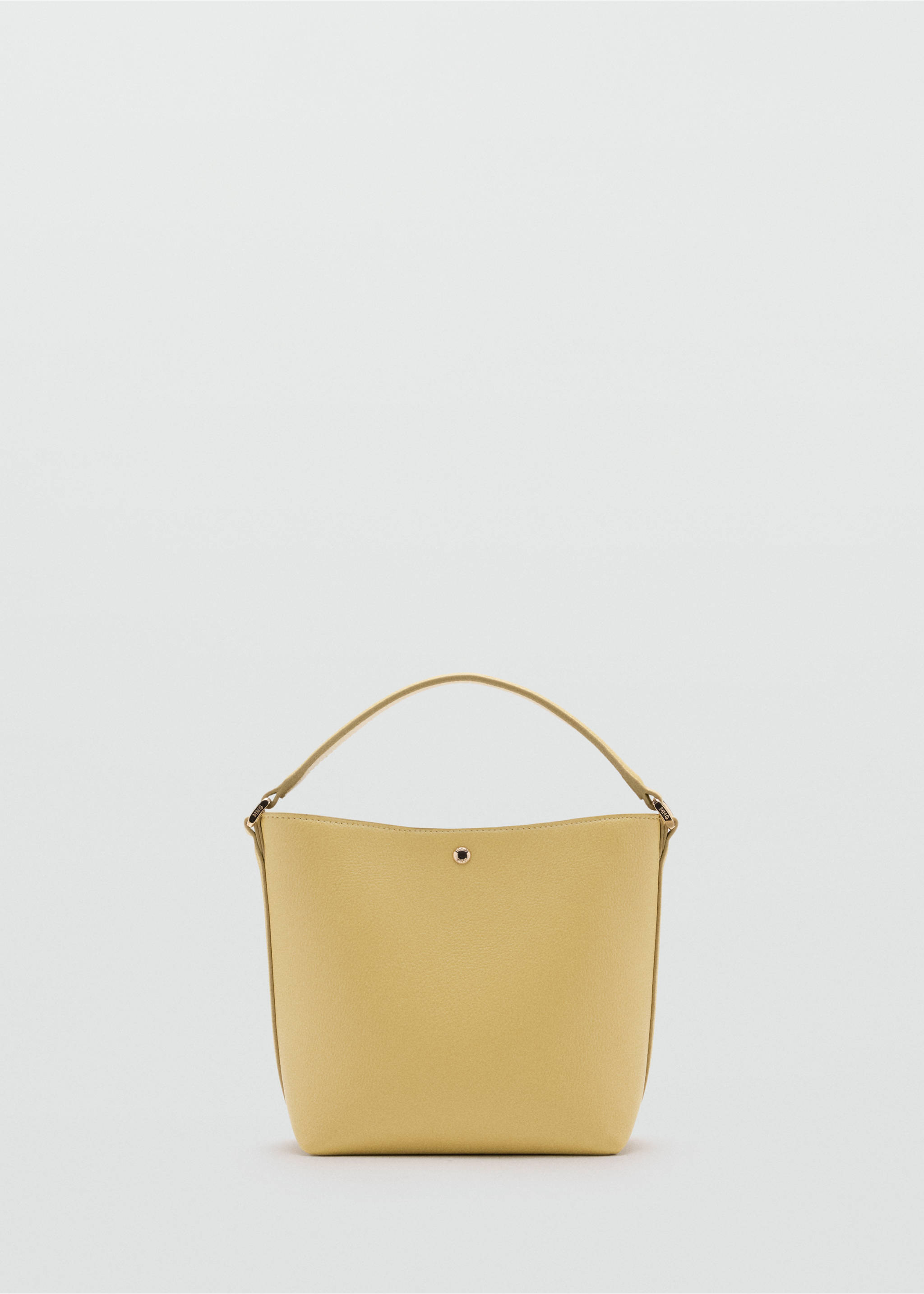Faux-leather bucket handbag - Article without model, Vanilla. Ref: 37083316-00.