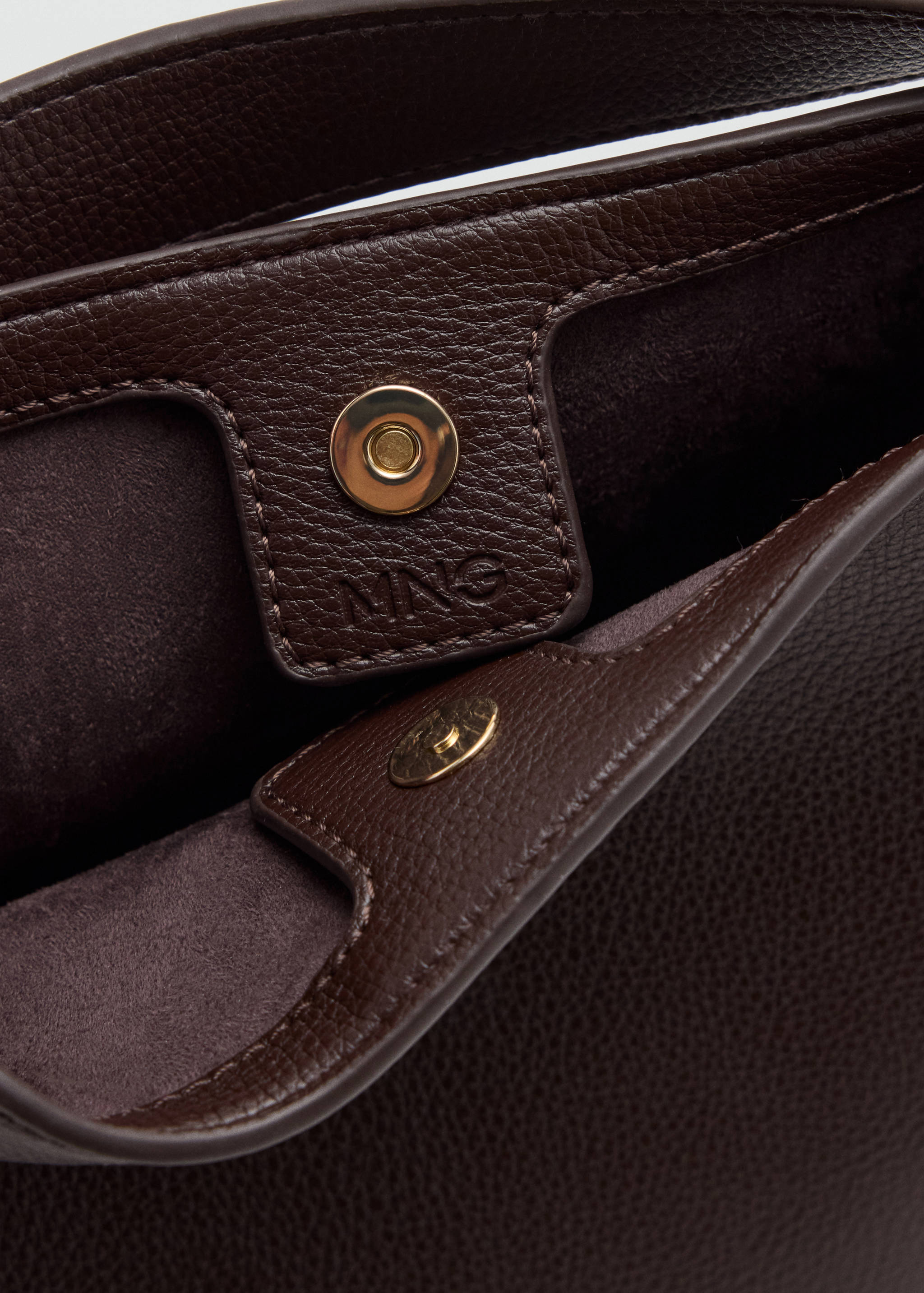 Faux-leather bucket handbag - Details of the article 1