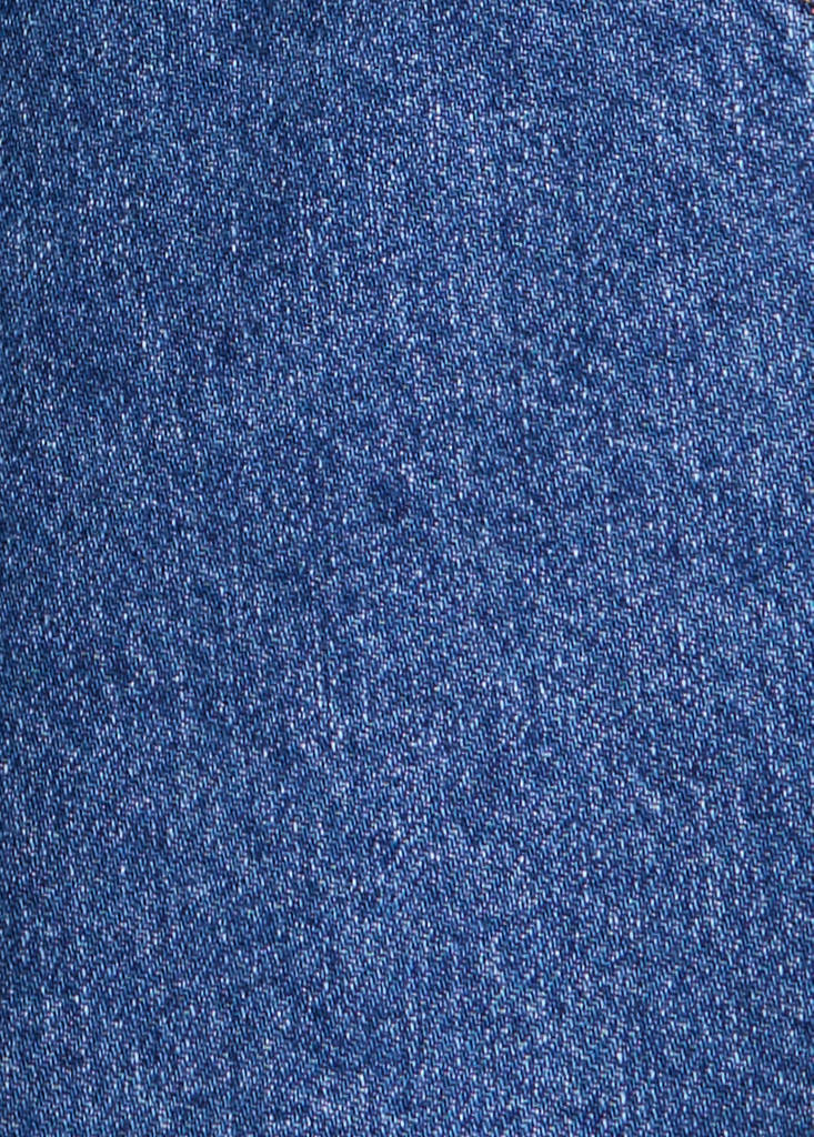 Pocket denim pinafore dress — Dark Blue
