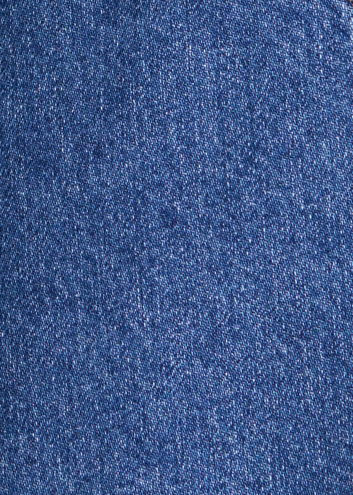 Pocket denim pinafore dress — Dark Blue