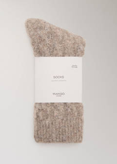 Chunky-knitted braided socks — Brown 4