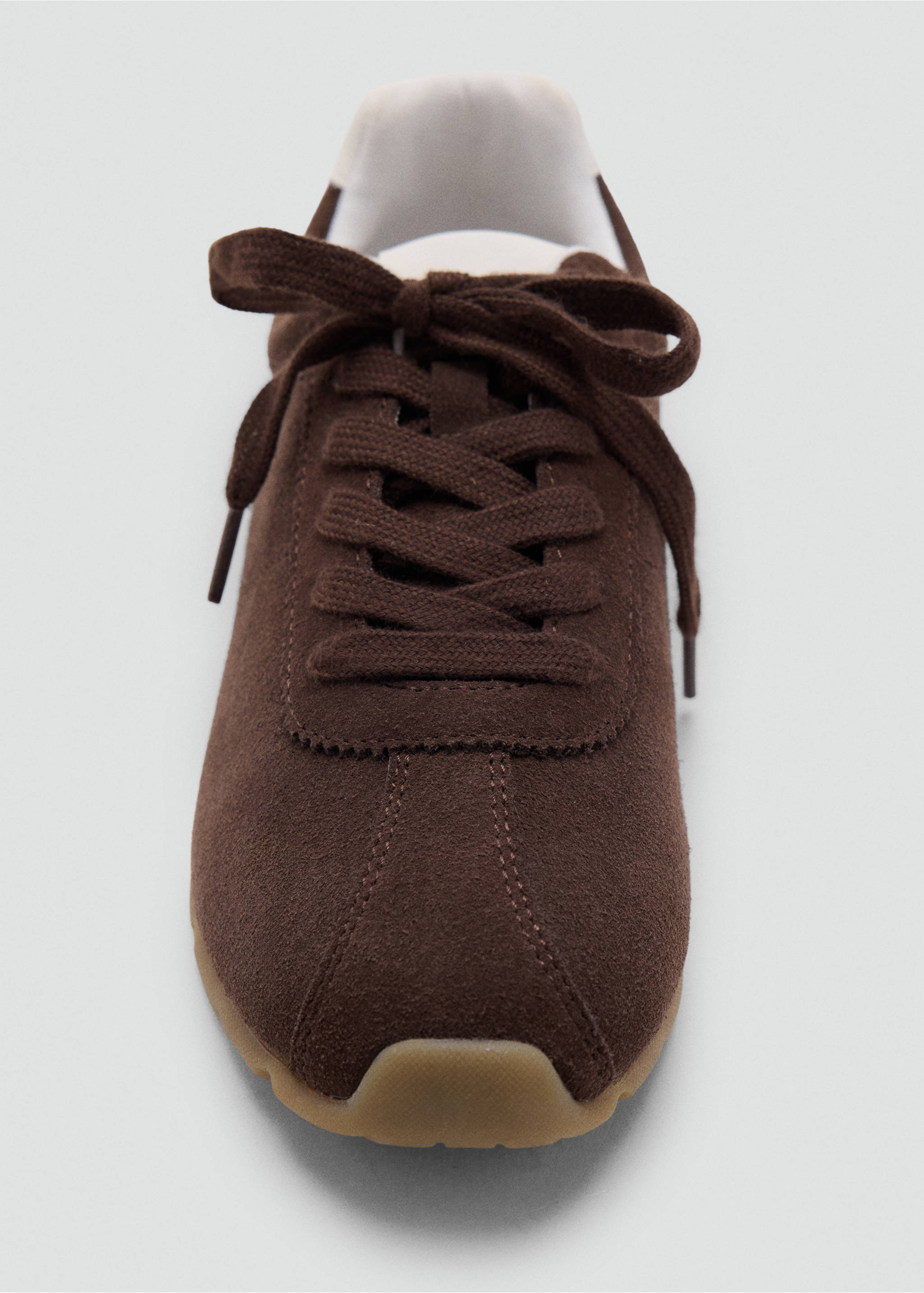 Combined design sneakers - Details of the article 2, Chocolate. Ref: 37083320-00.
