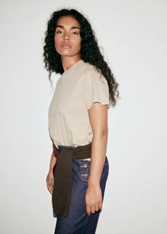 Wide-leg jeans with side buttons — Open Blue 7