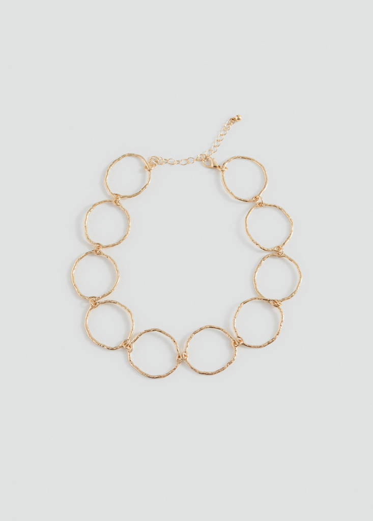 Naszyjnik choker łańcuch złoty - Teen - Rozmiar uniwersalny - MANGO TEEN