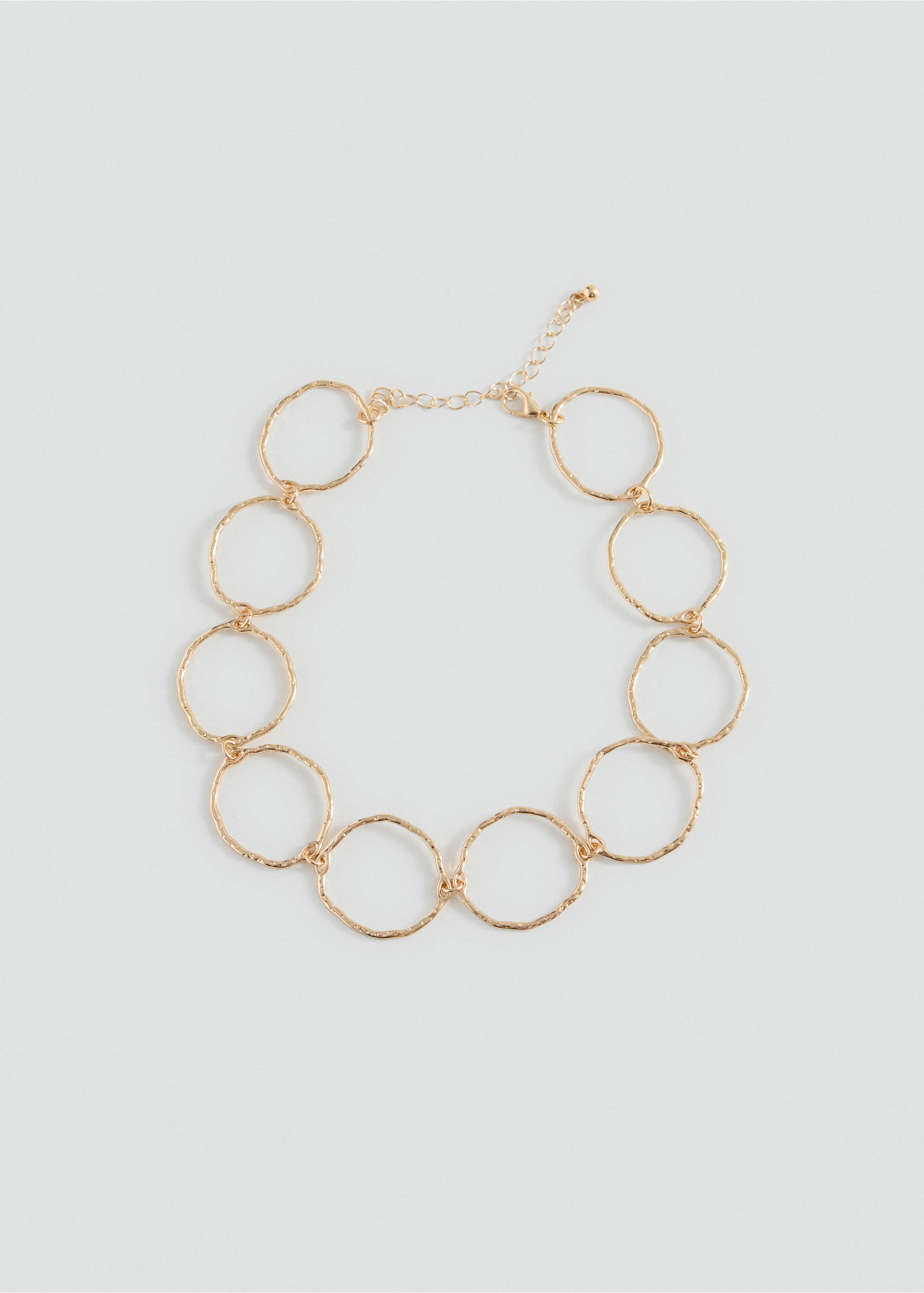 Chain choker necklace - Article without model, Gold. Ref: 37083323-00.