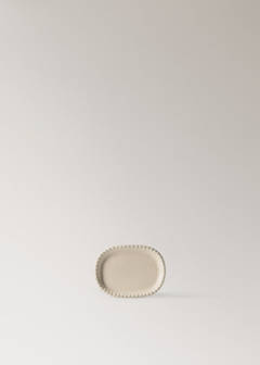 Oval earthenware soap dish — Beige 5