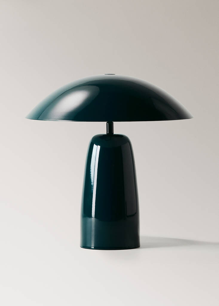 Table lamp with metal shade — Petrol Blue