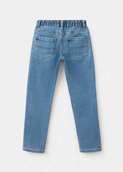 Comfy jeans with drawstring — Medium Blue 4