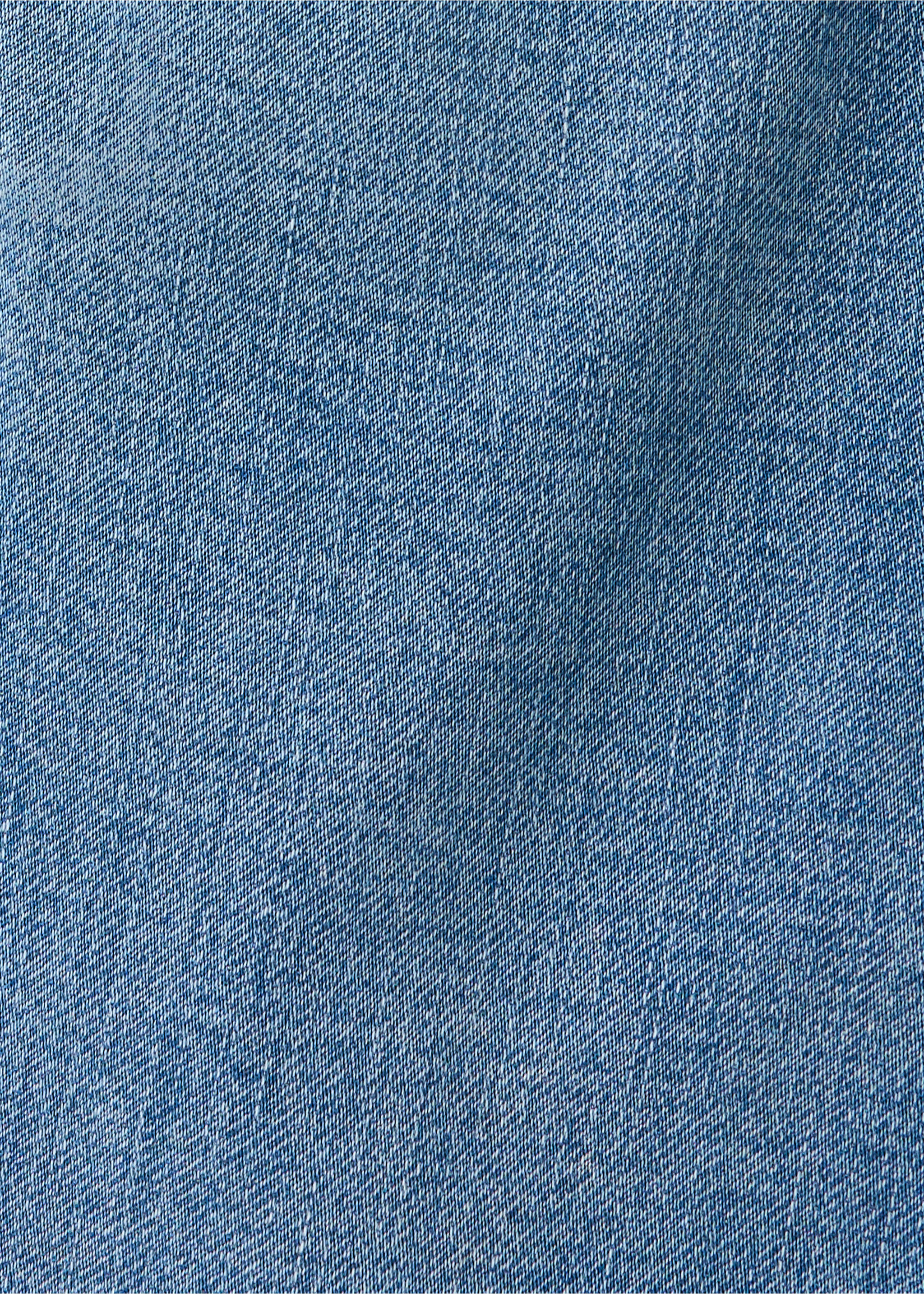 Jean droit en mélange de coton - Détail de l'article 0, Bleu moyen. Ref: 37083860-00.