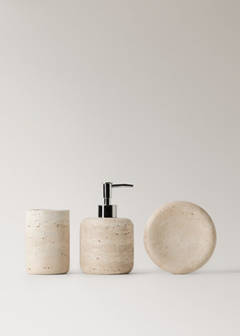 Marble bathroom glass — Ecru 5