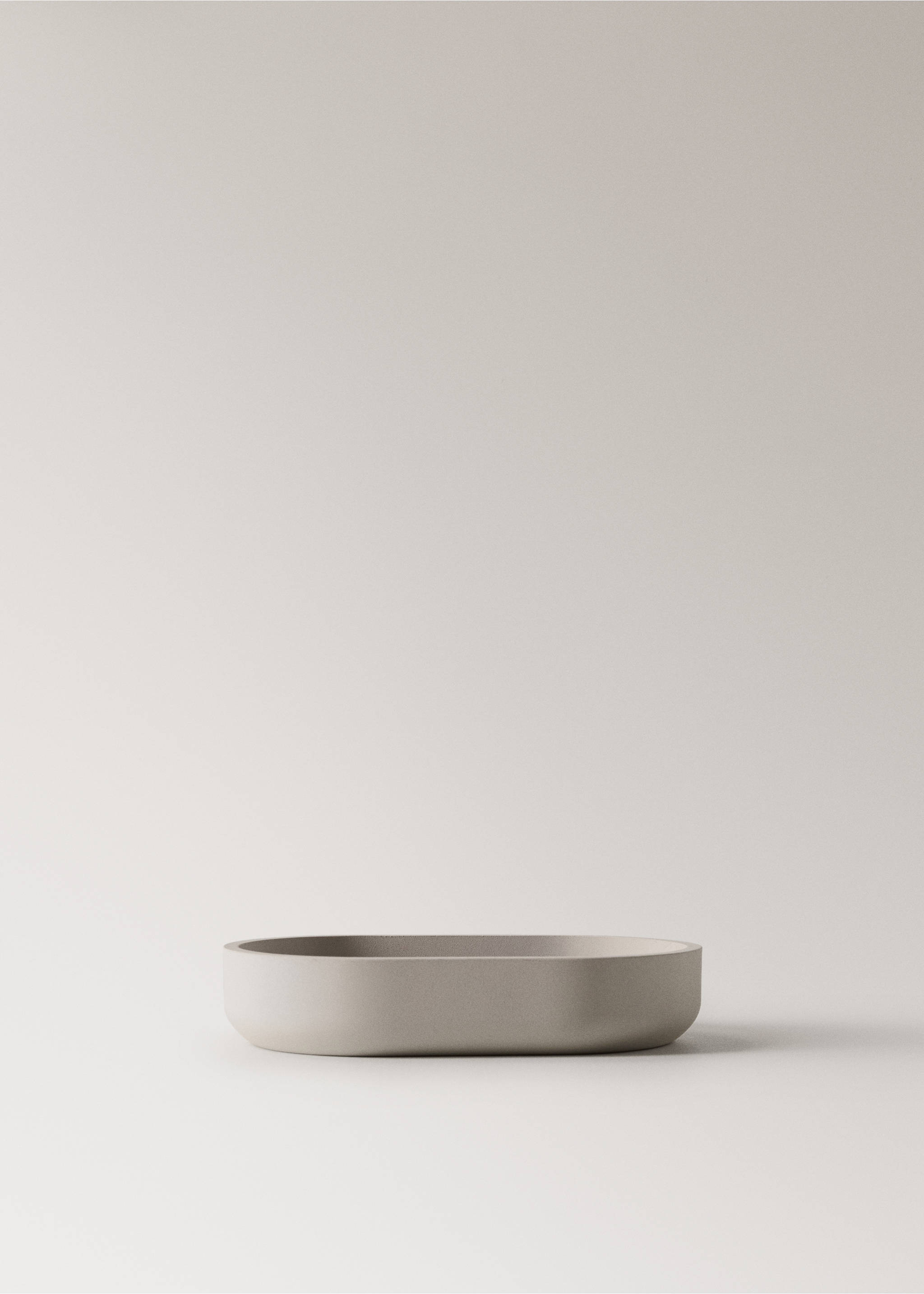 Resin soap dish - Article without model, Ecru. Ref: 37083865-00.