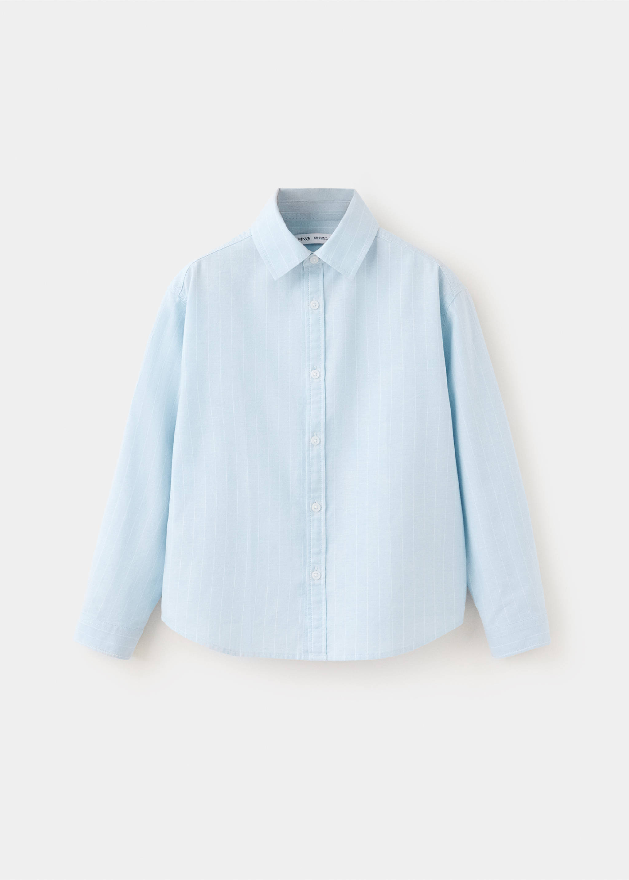 Camisa 100% algodón rayas - Artículo sin modelo, Azul celeste. Ref: 37083868-00.