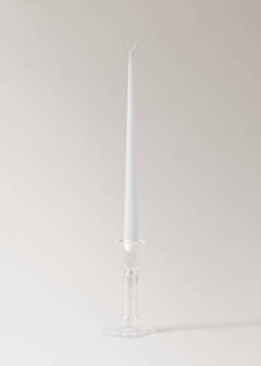 Medium coloured borosilicate candelabrum — Ice Grey 5