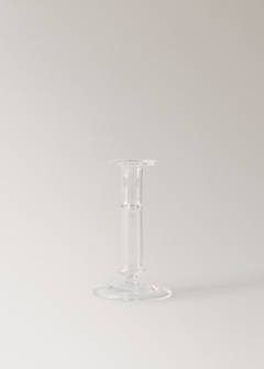Medium coloured borosilicate candelabrum — Ice Grey 7