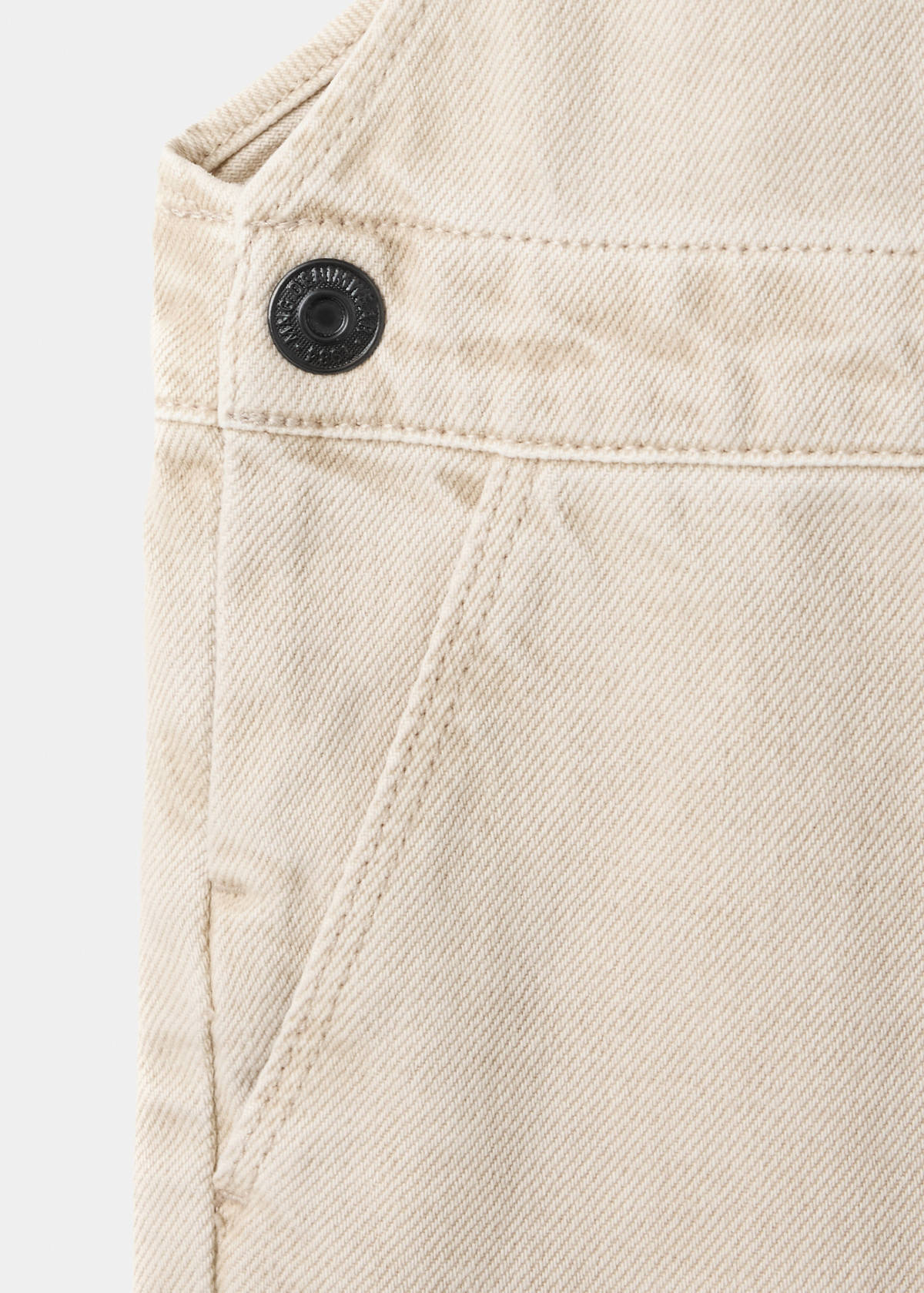 Denim dungarees with pockets — Sand