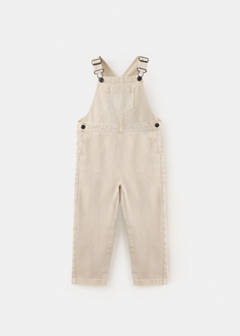 Denim dungarees with pockets — Sand 2