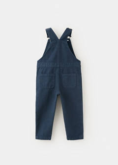 Denim dungarees with pockets — Navy 5