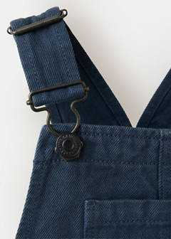 Denim dungarees with pockets — Navy 4