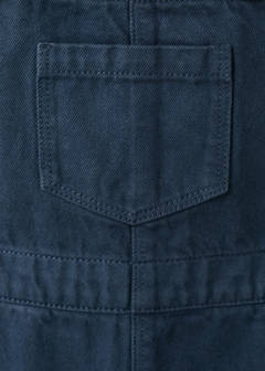 Denim dungarees with pockets — Navy 6