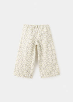 Floral culotte jeans — Ecru 4