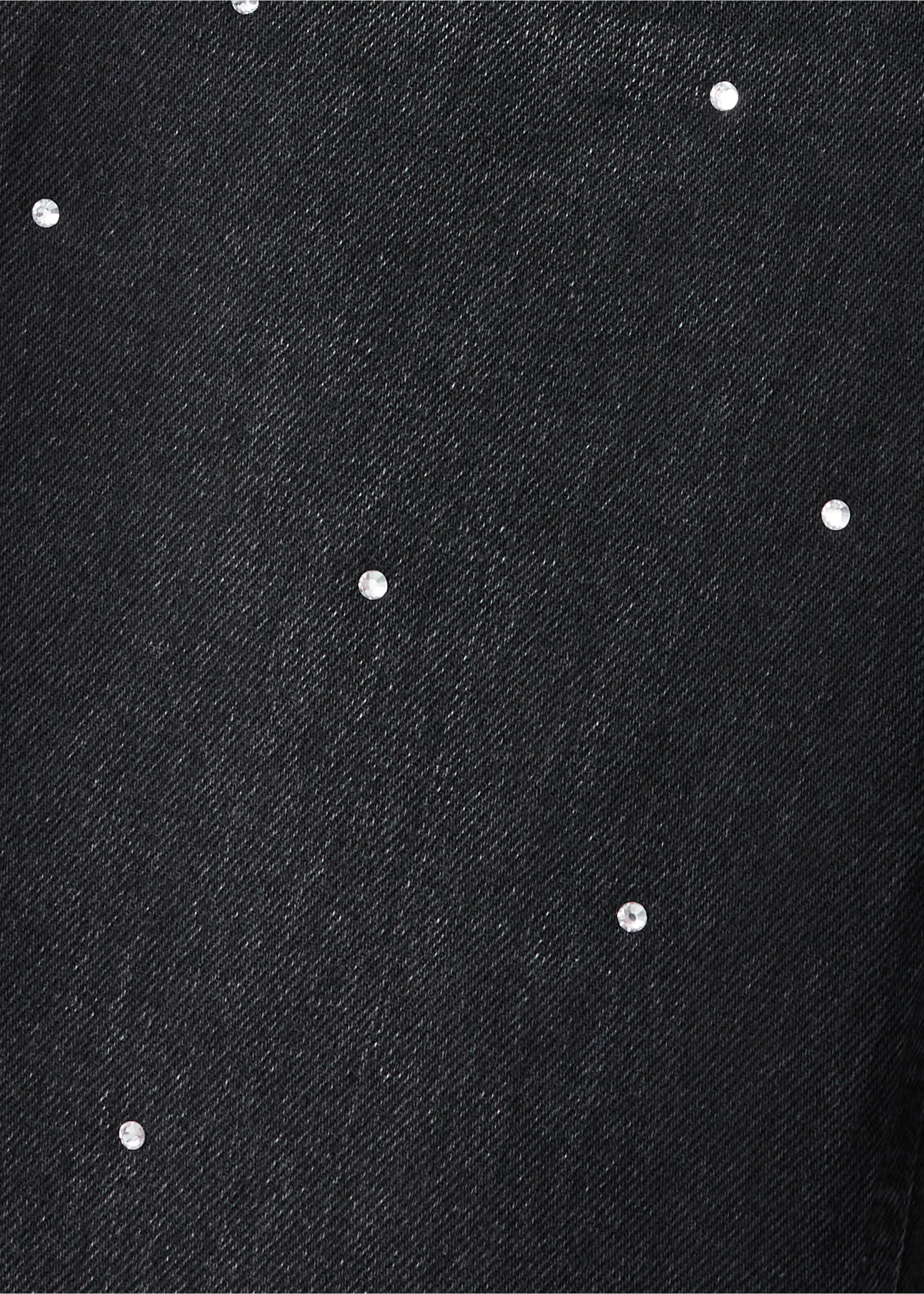 Jean large à strass - Détail de l'article 0, Black denim. Ref: 37083876-00.