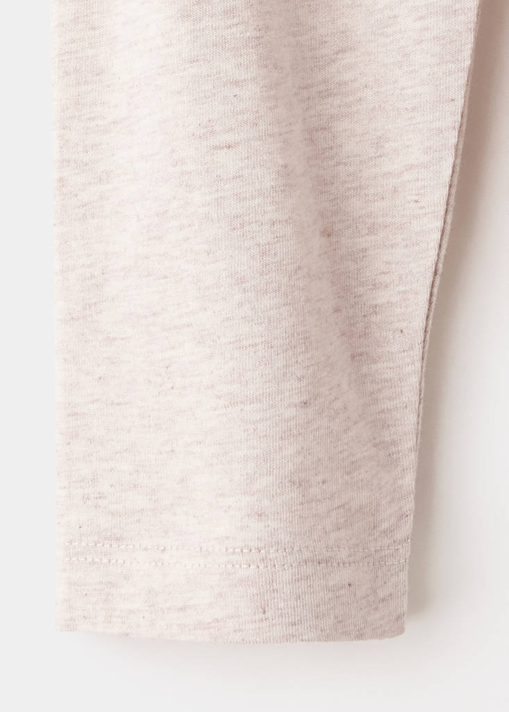 Long sleeves cotton polo — Light/Pastel Brown