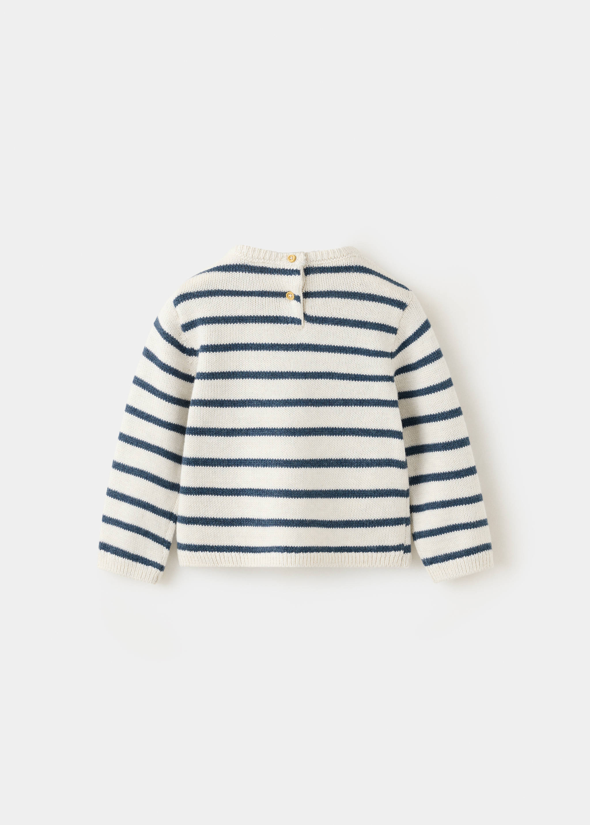 Knit striped sweater - Reverse of the article