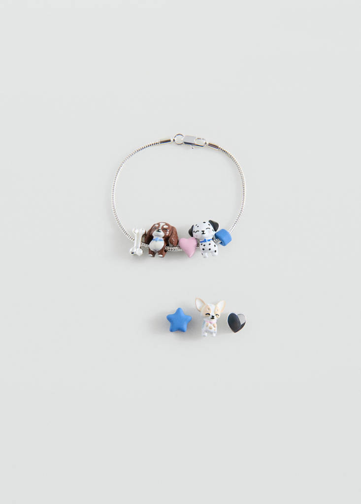 Interchangeable charms bracelet — Silver