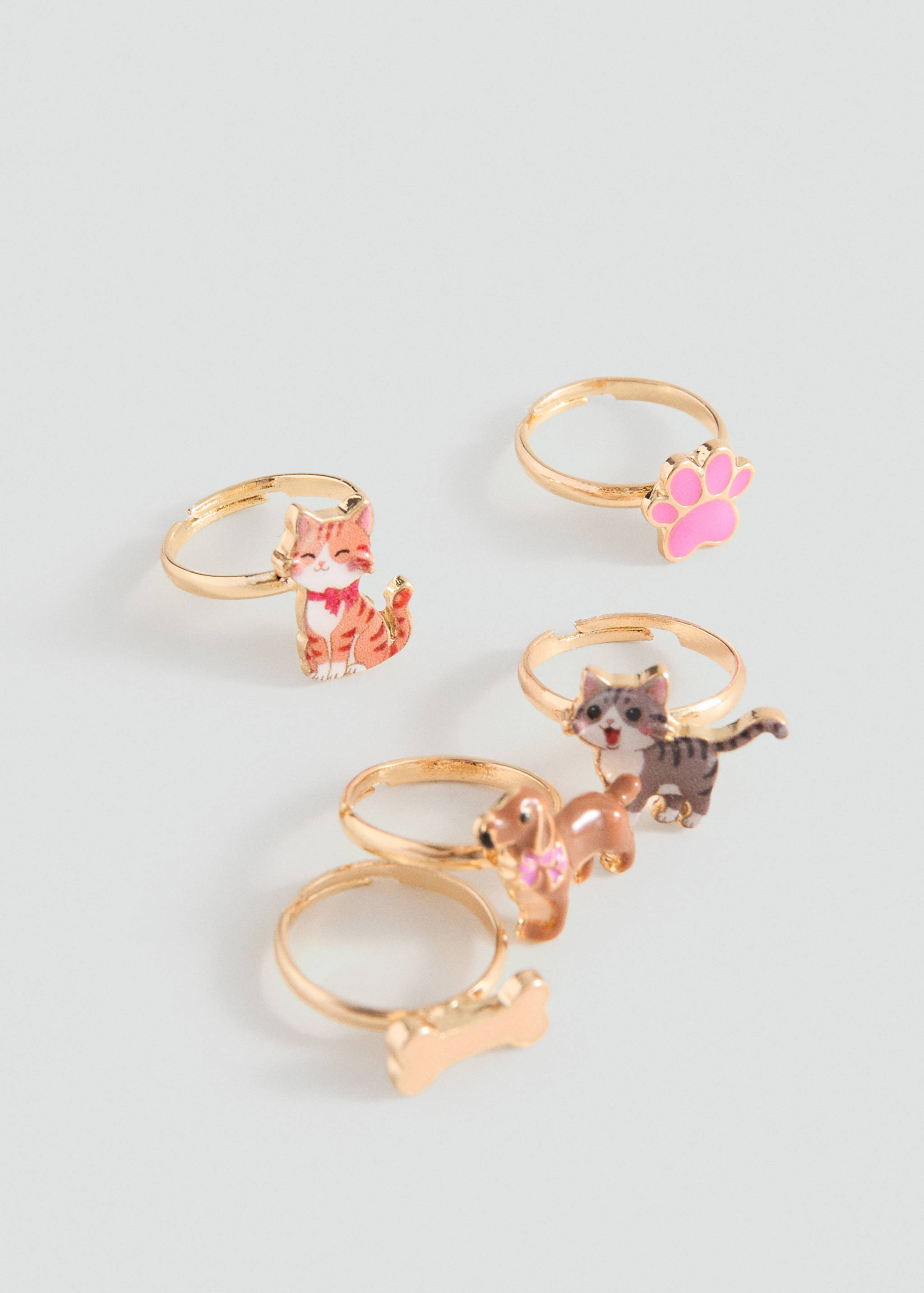 Pack of 5 combined rings - Medium plane