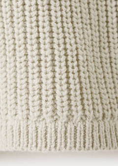 Buttoned knit sweater — Ecru 3