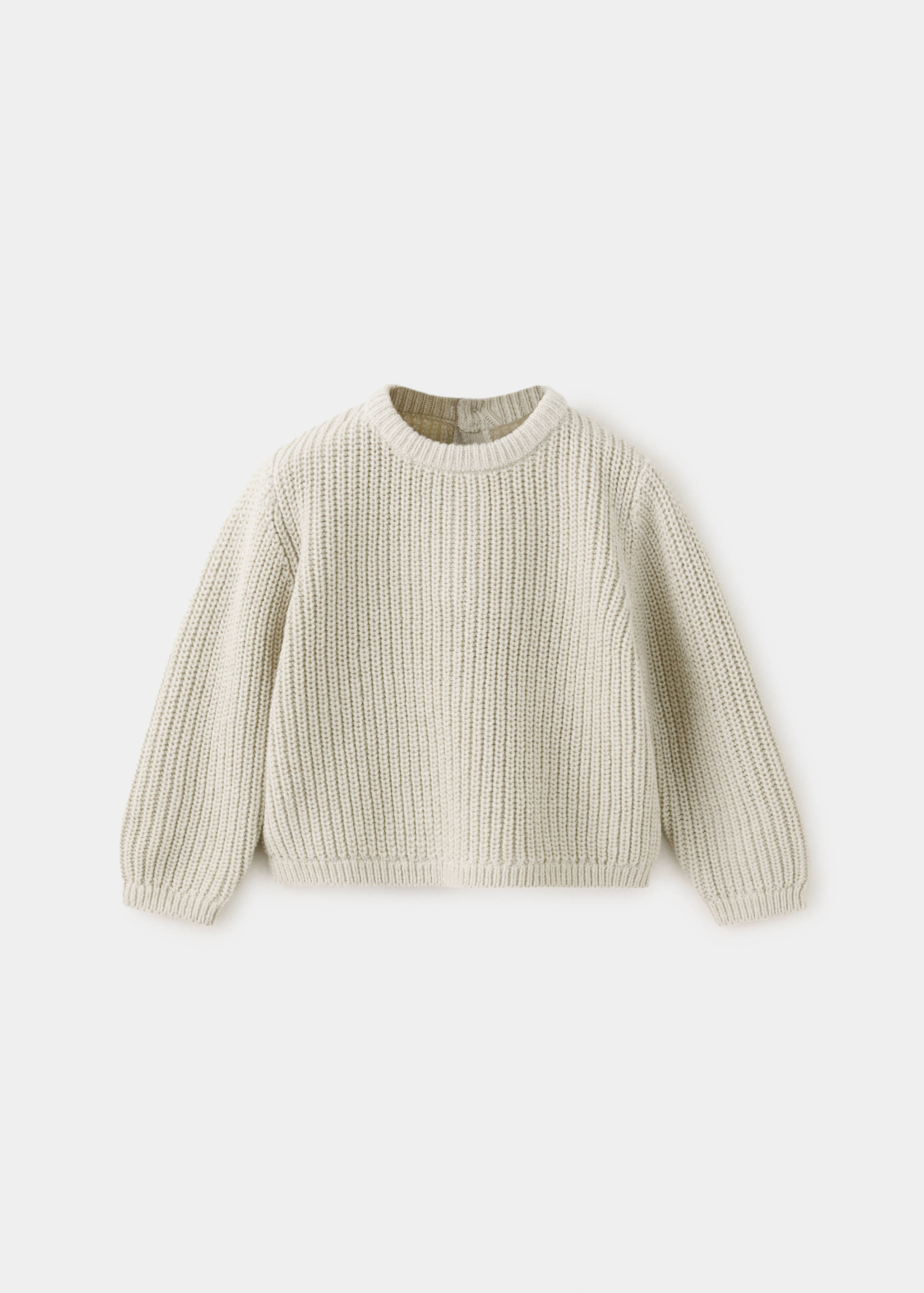 Buttoned knit sweater - Article without model
