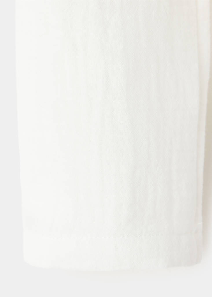 Textured cotton shirt — Off White