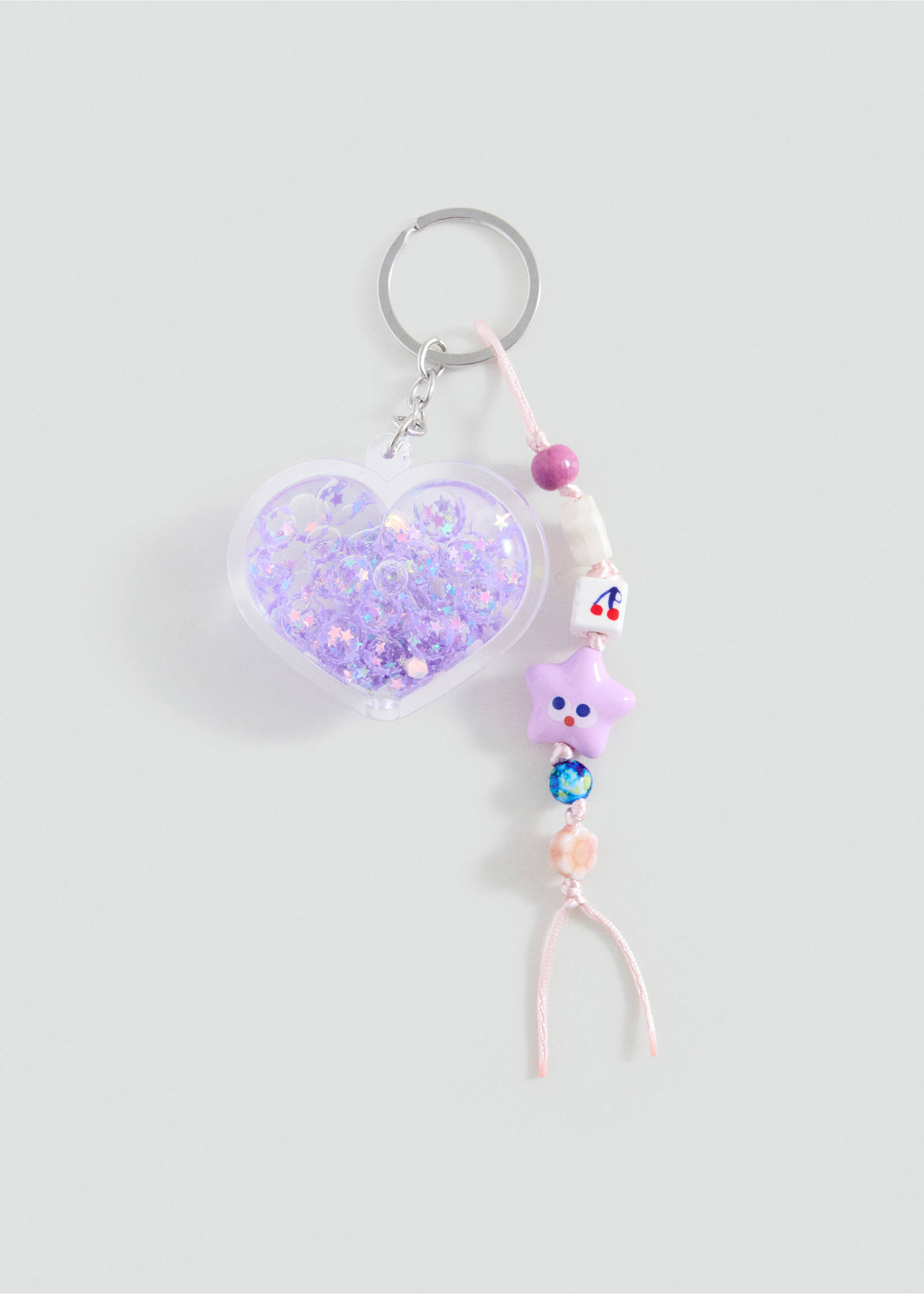 Porte-clés multicharms - Article sans modèle, Lilas. Ref: 37083888-00.