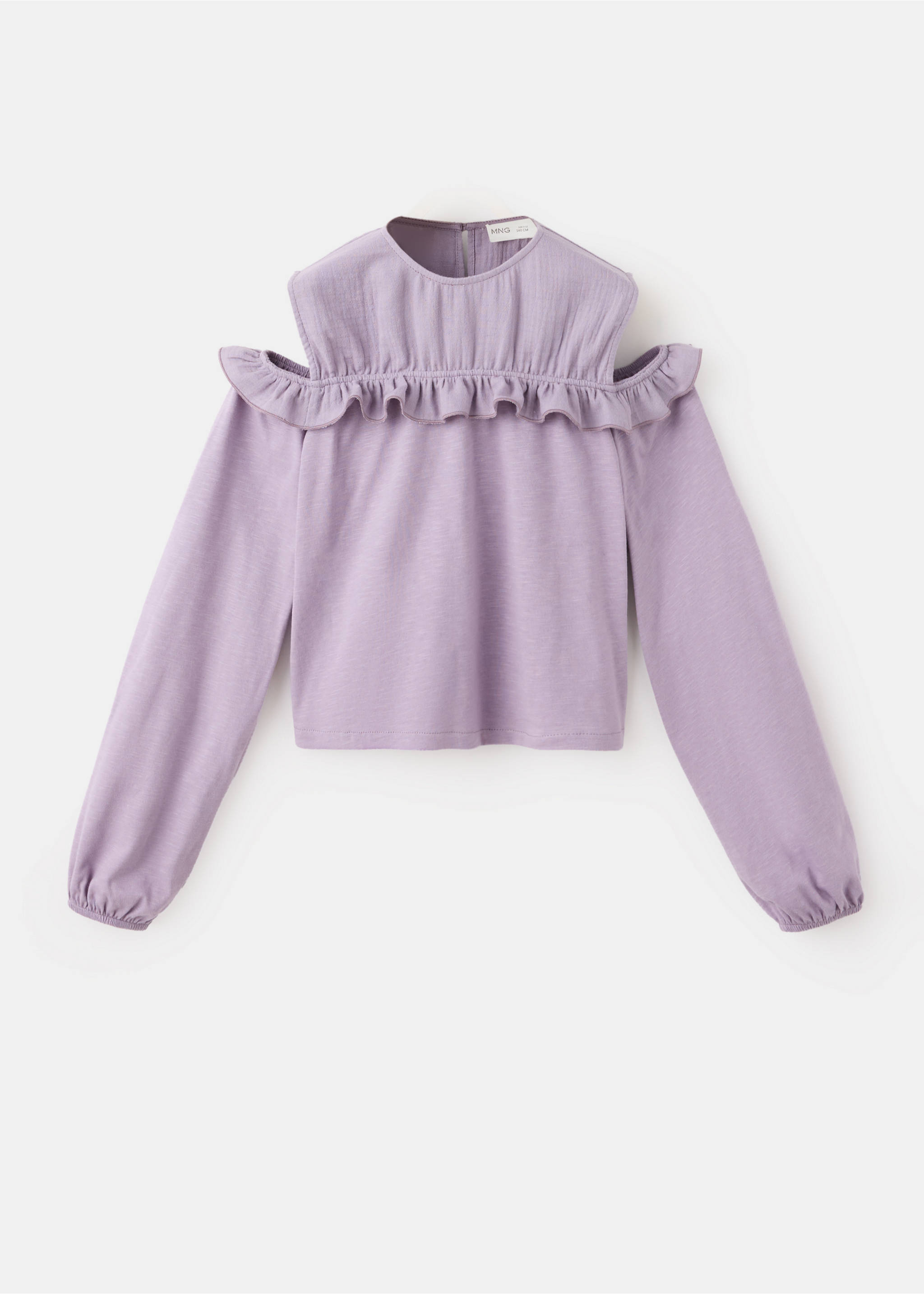 Cut-out detail blouse - Article without model, Lilac. Ref: 37083891-00.