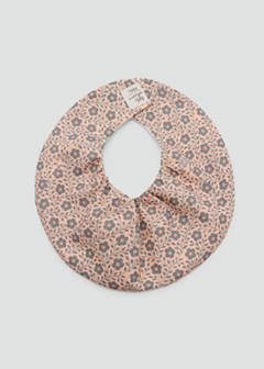 Cotton floral bib — Pink 1