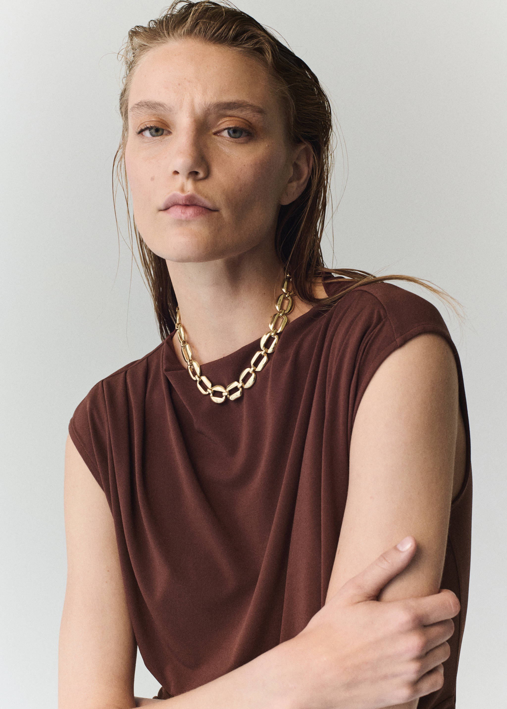 Draped midi-dress - Details of the article 1