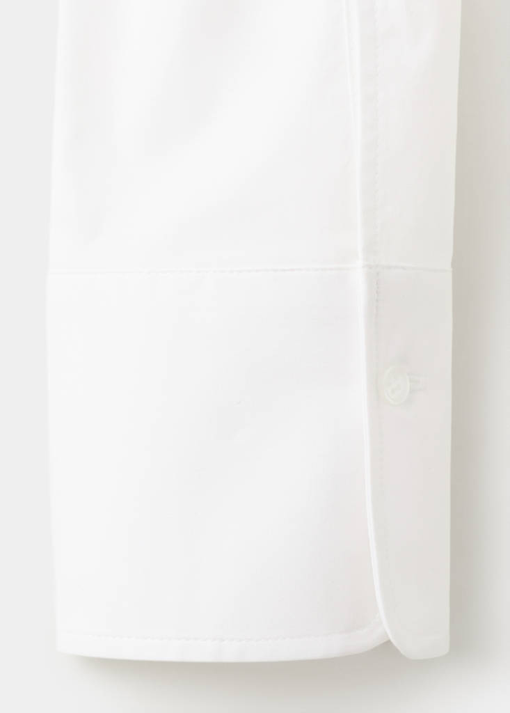 Slim-fit poplin shirt — White