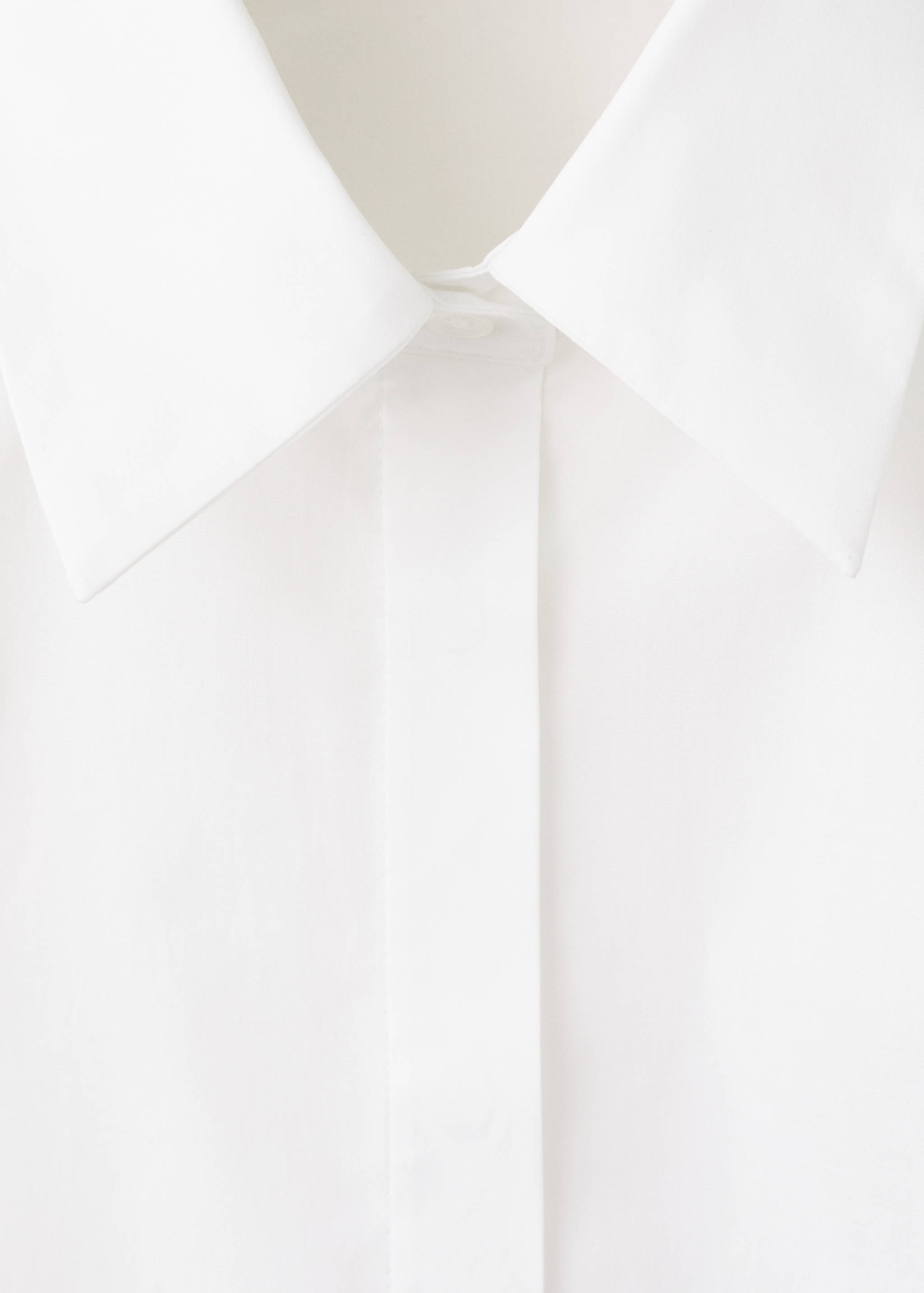 Slim-fit poplin shirt - Details of the article 0