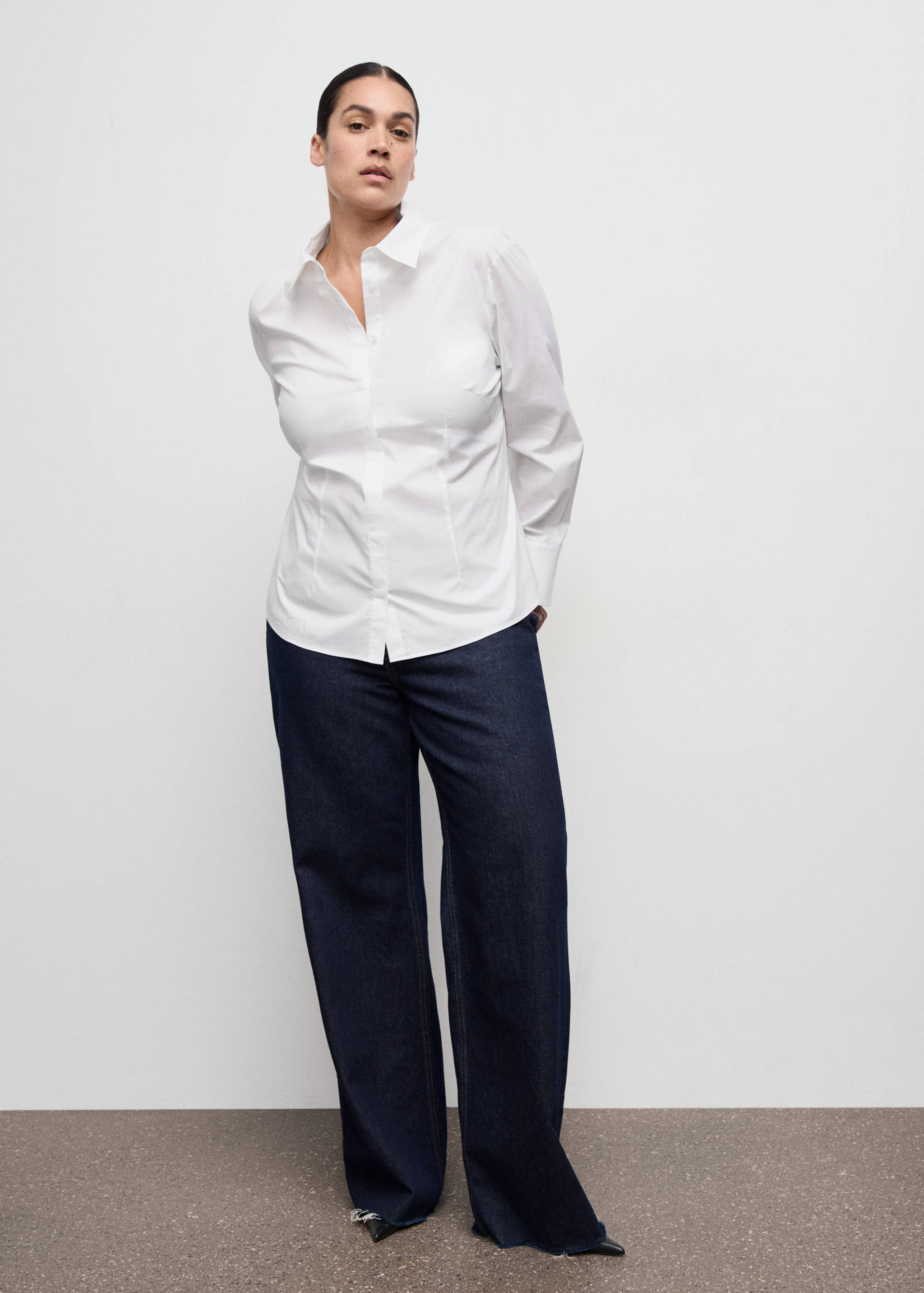 Slim-fit poplin shirt - Details of the article 3