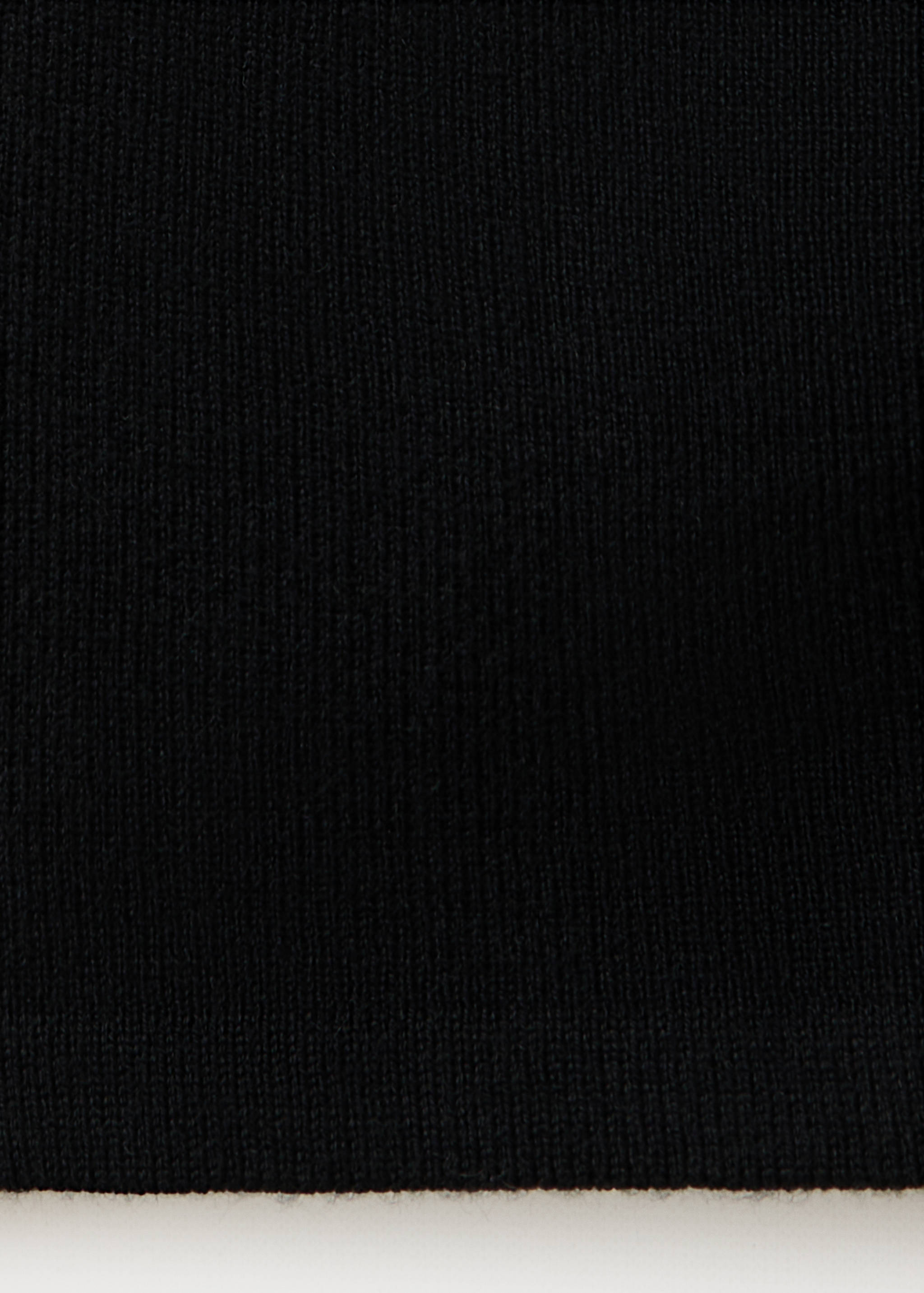 Ribbed polo-neck cardigan - Details of the article 0