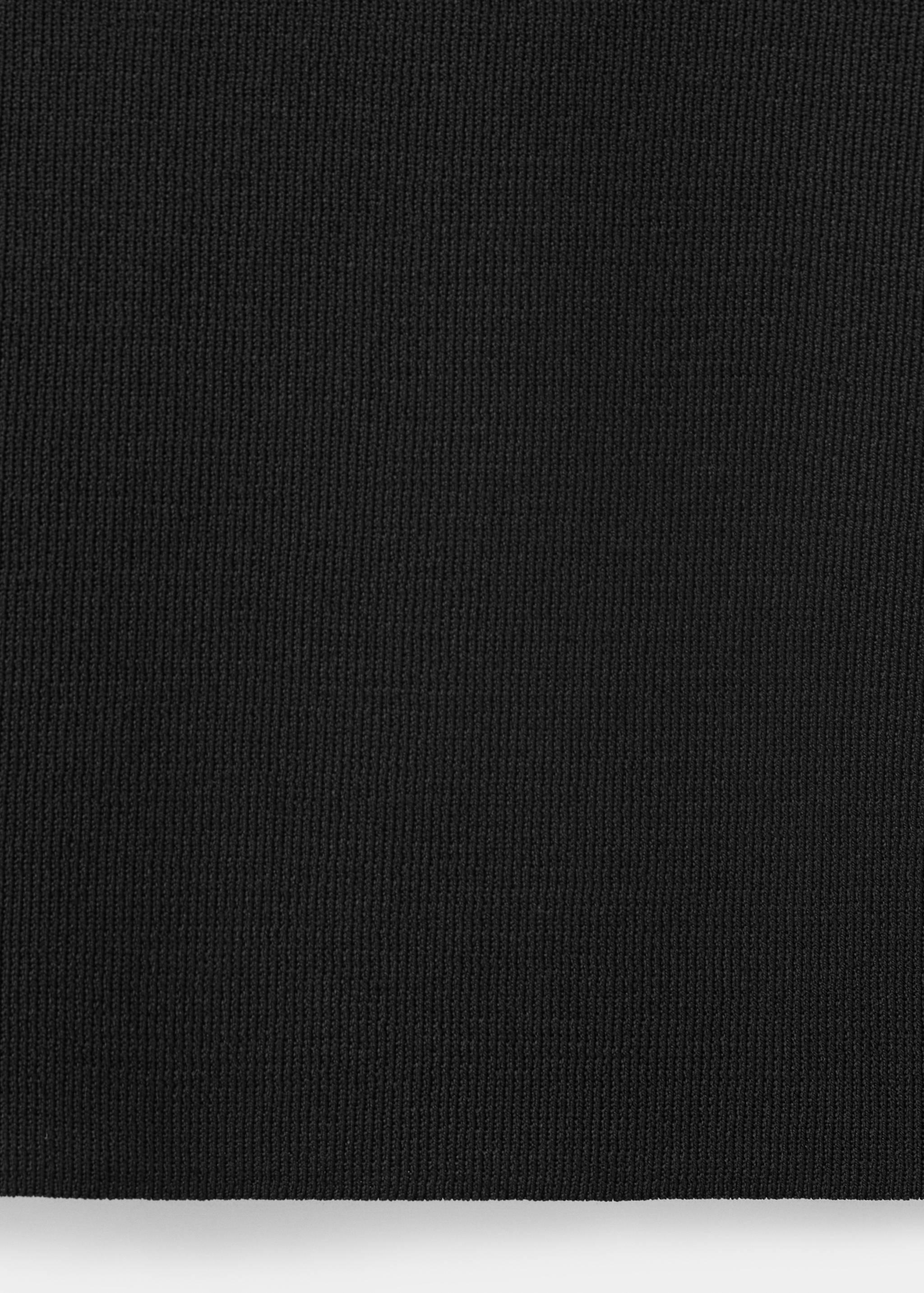 Fine-knit V-neck top - Details of the article 0