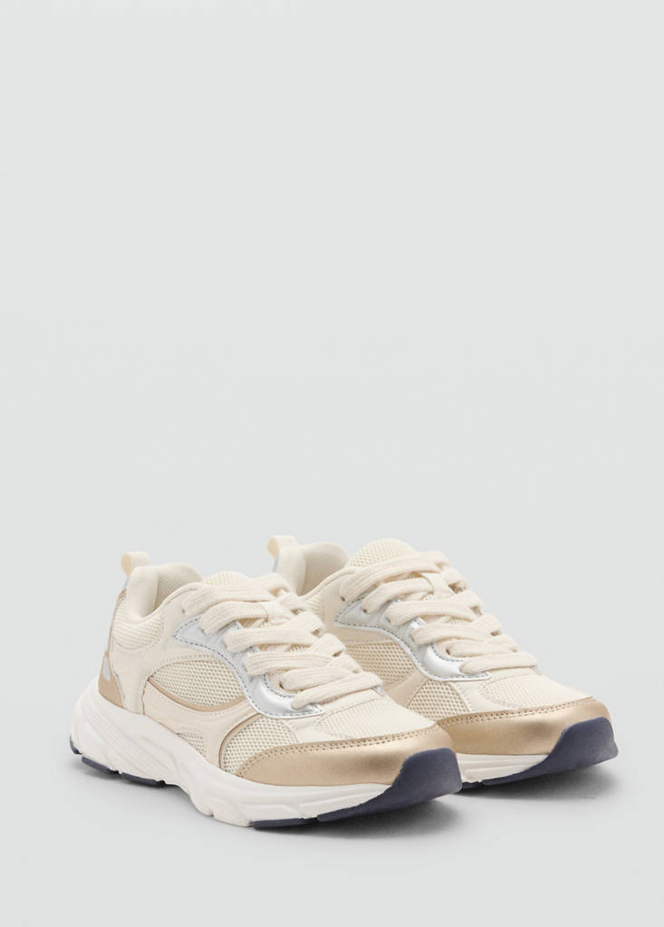 Two-tone sports top — Silver