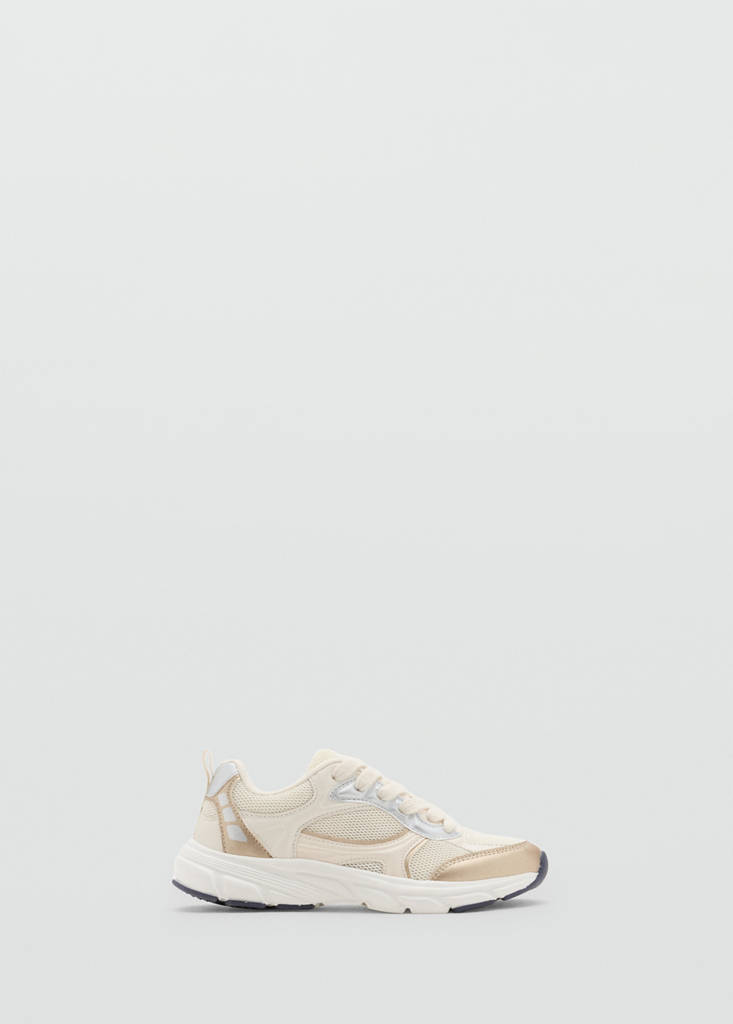 Two-tone sports top — Silver
