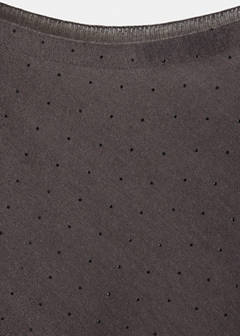 Asymmetric strass cape — Charcoal 5
