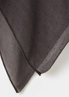 Asymmetric strass cape — Charcoal 6